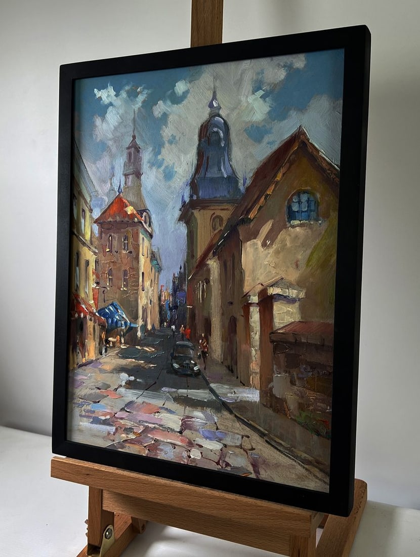 Oil painting Quiet street in the old town Yuriy Suprunchuk - 2