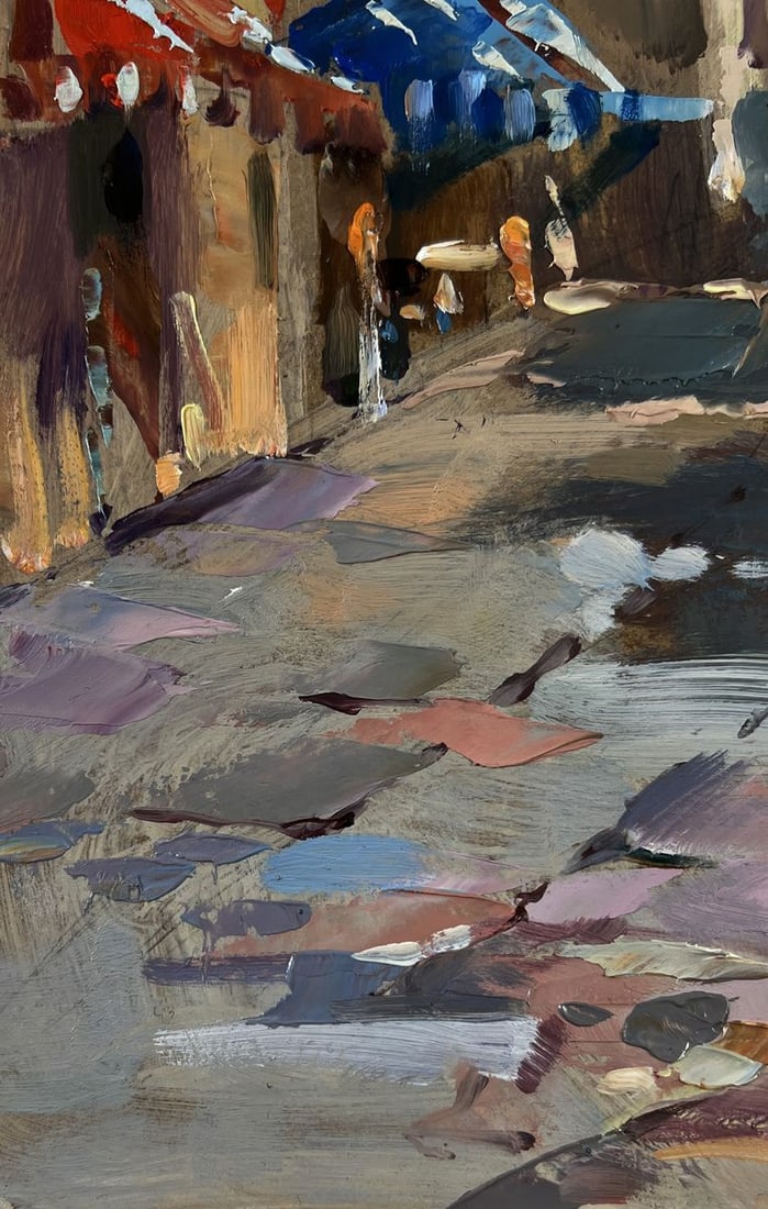 Oil painting Quiet street in the old town Yuriy Suprunchuk - 7