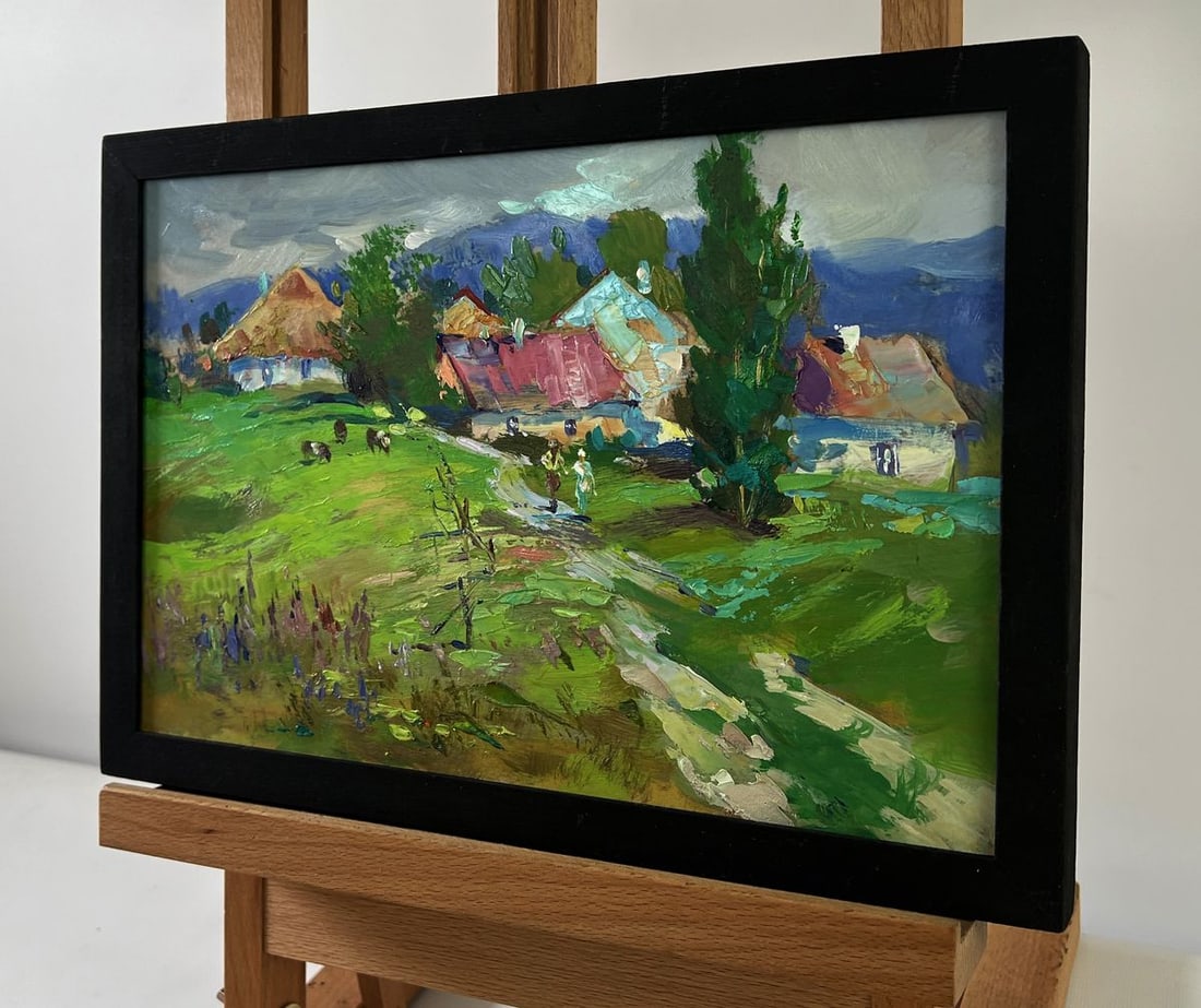 Oil painting Path leading to a rural field Yuriy Suprunchuk - 2