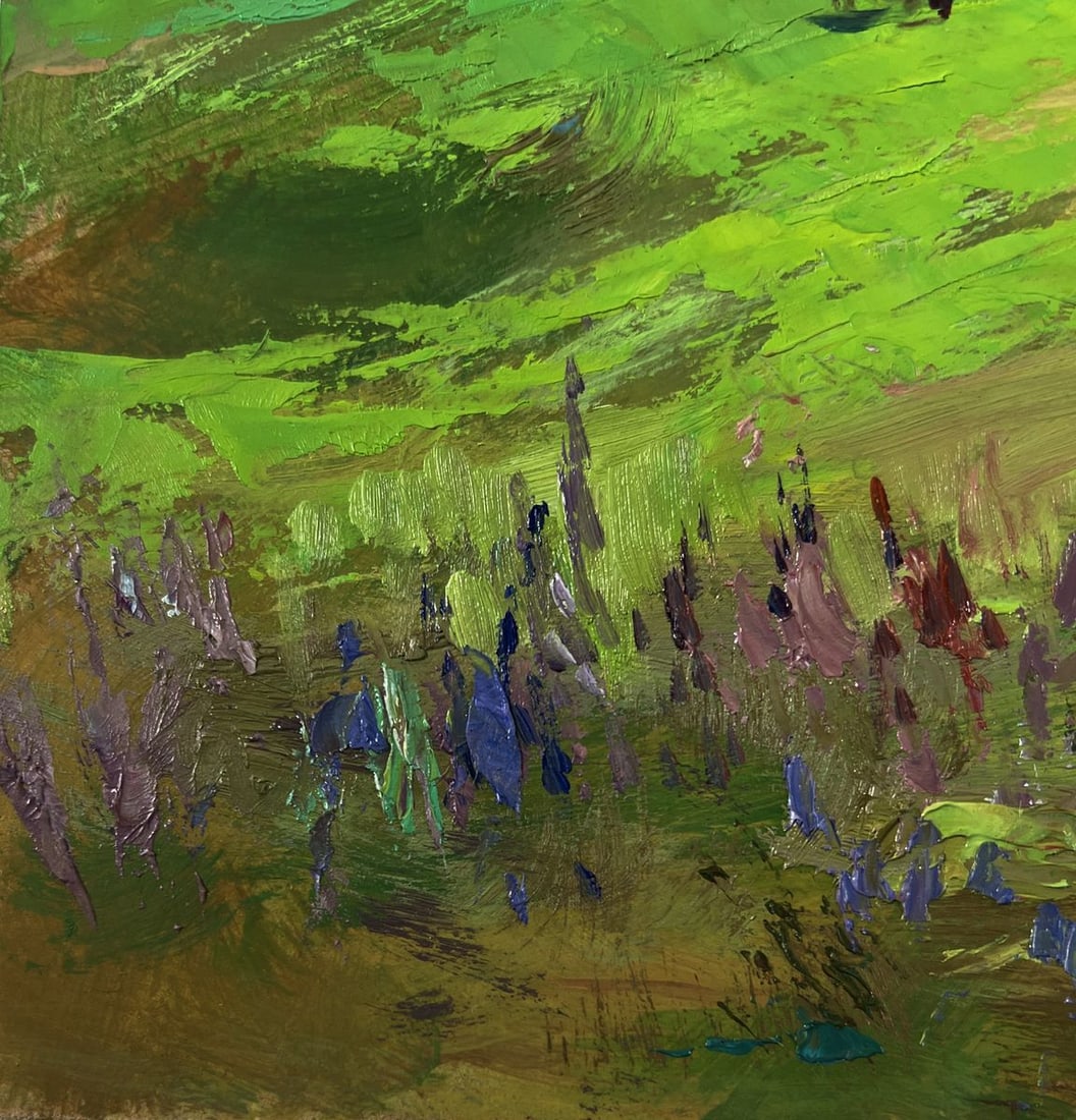 Oil painting Path leading to a rural field Yuriy Suprunchuk - 7
