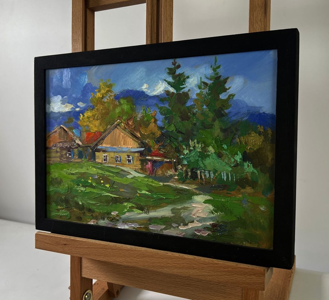 Oil painting Path to the village Yuriy Suprunchuk - 2