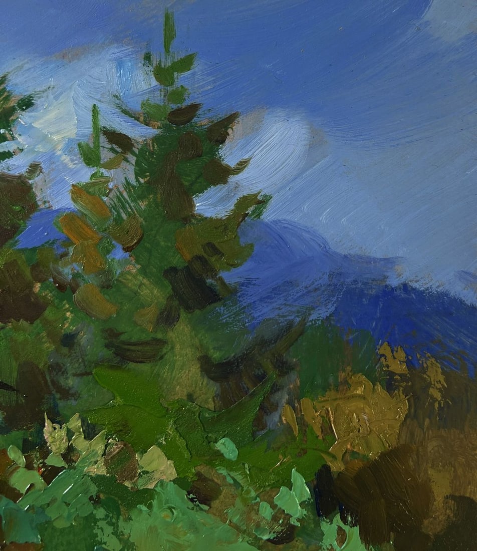 Oil painting Path to the village Yuriy Suprunchuk - 4