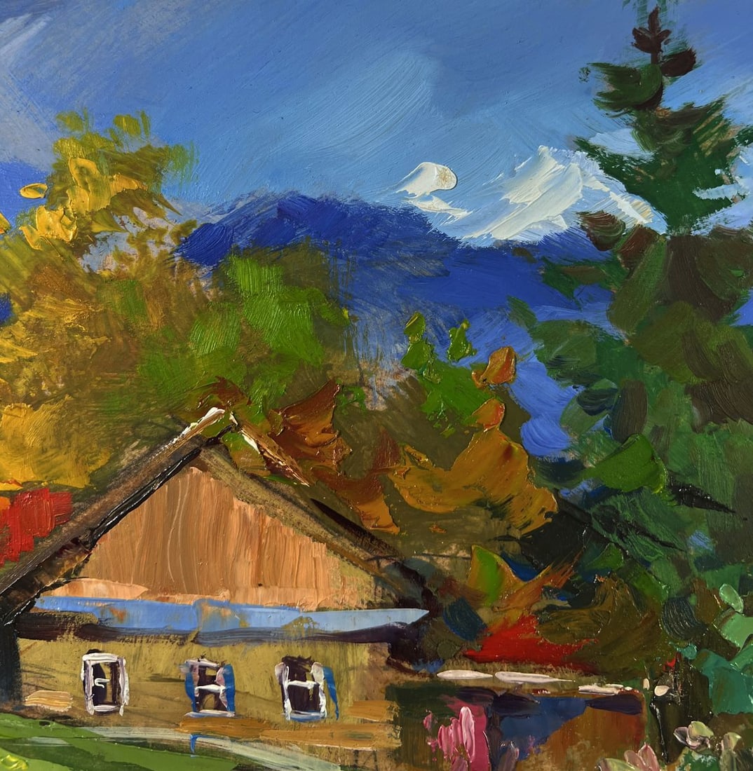 Oil painting Path to the village Yuriy Suprunchuk - 5