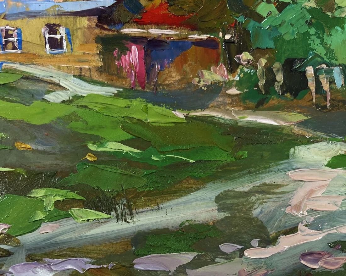 Oil painting Path to the village Yuriy Suprunchuk - 8