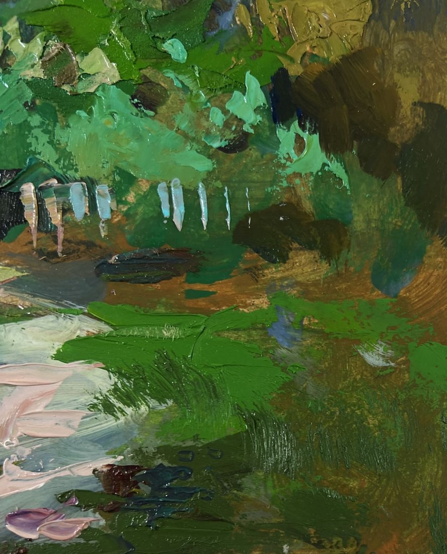 Oil painting Path to the village Yuriy Suprunchuk - 9