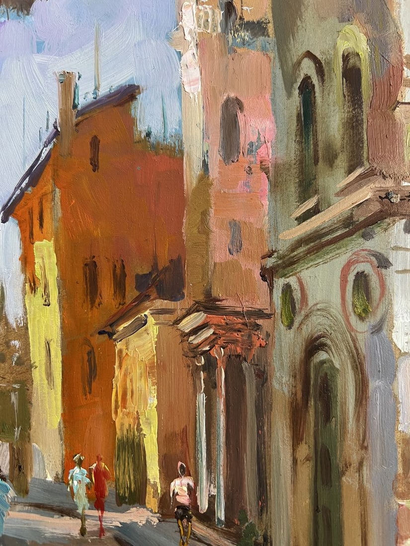 Oil painting Street of old memories of the city Yuriy Suprunchuk - 6