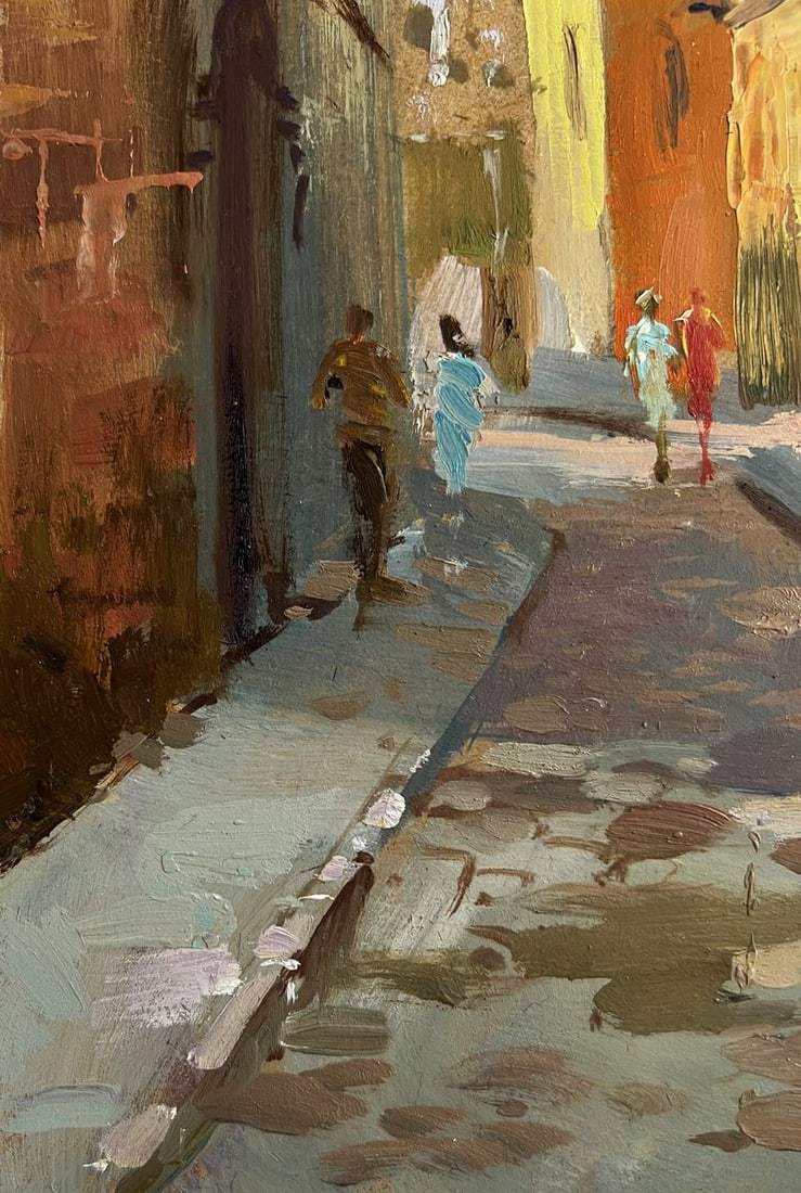 Oil painting Street of old memories of the city Yuriy Suprunchuk - 7
