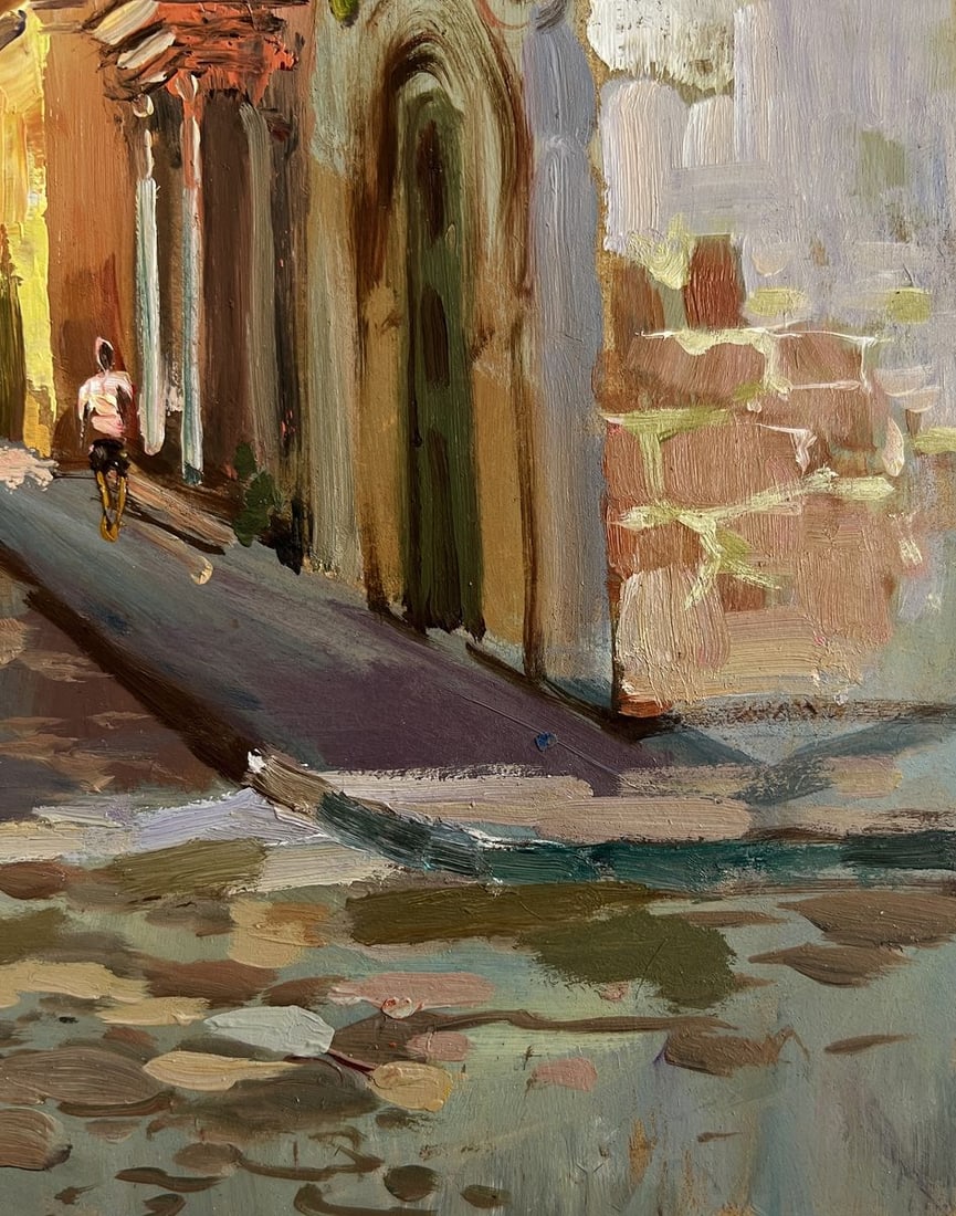 Oil painting Street of old memories of the city Yuriy Suprunchuk - 8