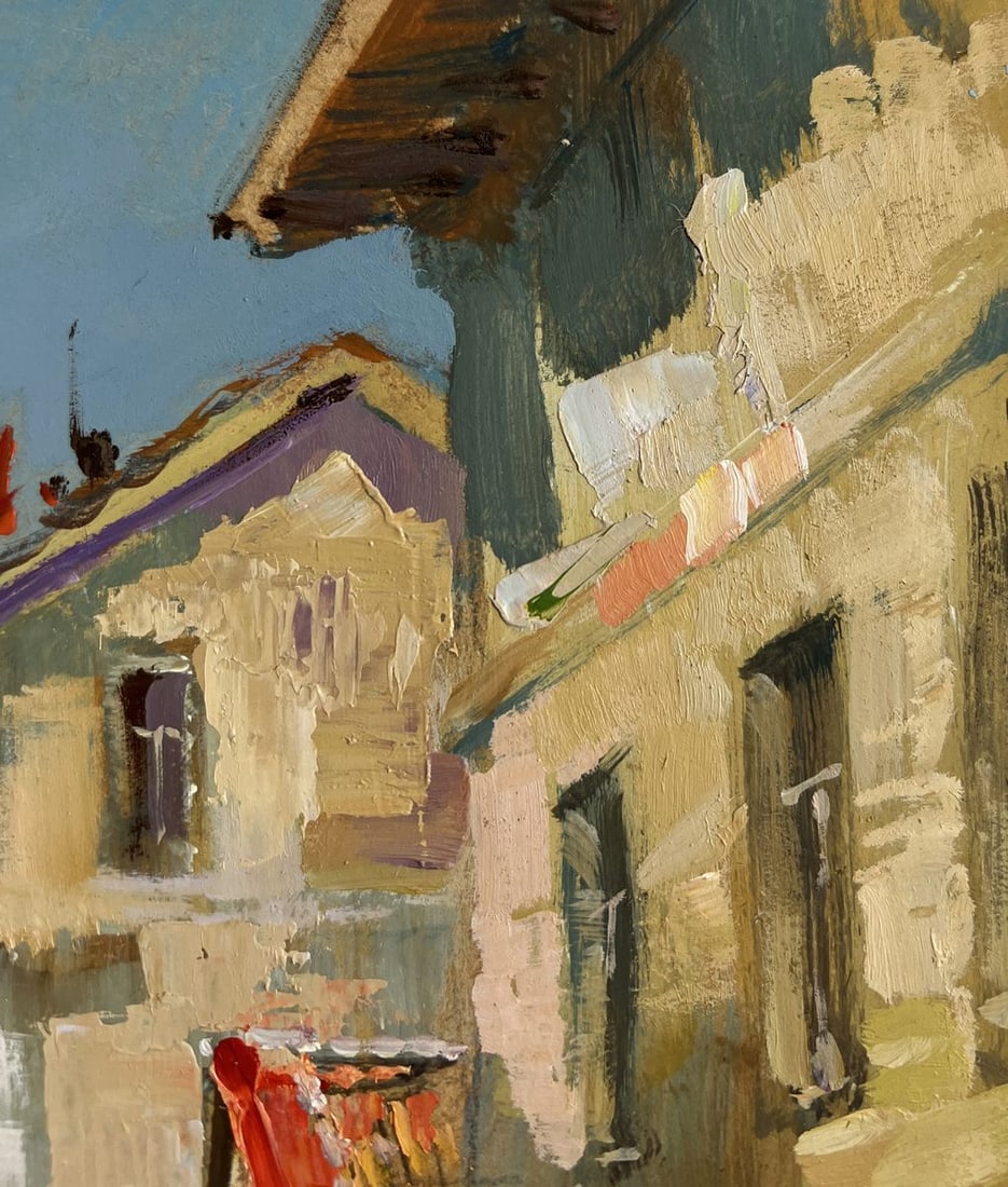 Oil painting Summer walk around the city Yuriy Suprunchuk - 4