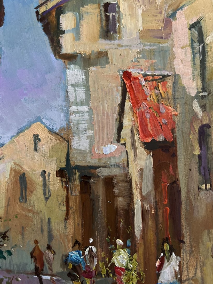 Oil painting Summer walk around the city Yuriy Suprunchuk - 6