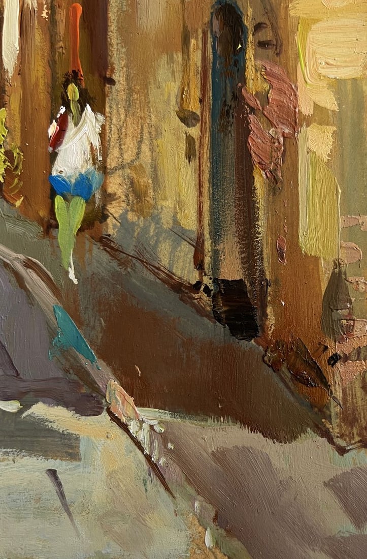 Oil painting Summer walk around the city Yuriy Suprunchuk - 8