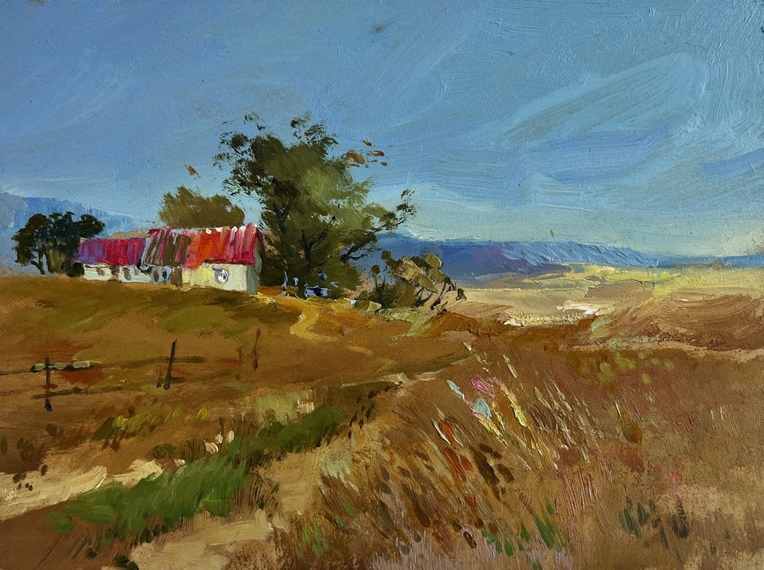Oil painting Comfort on the edge of the field Yuriy Suprunchuk - 3