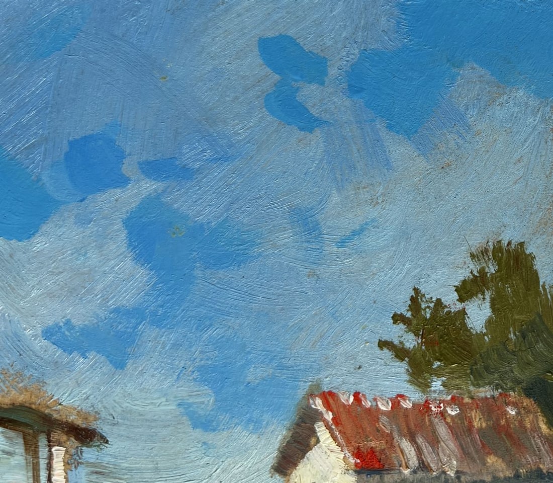Oil painting The bridge leading to the city Yuriy Suprunchuk - 5