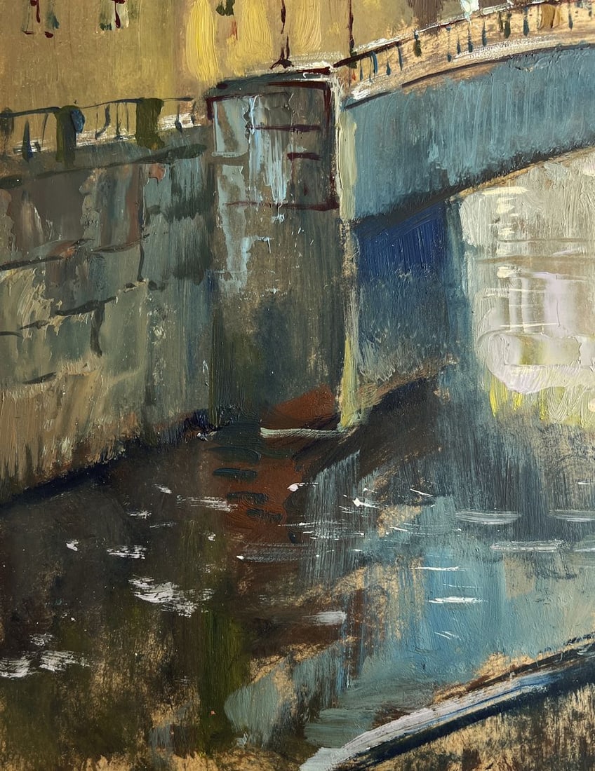 Oil painting The heart of the city above the river Yuriy Suprunchuk - 7