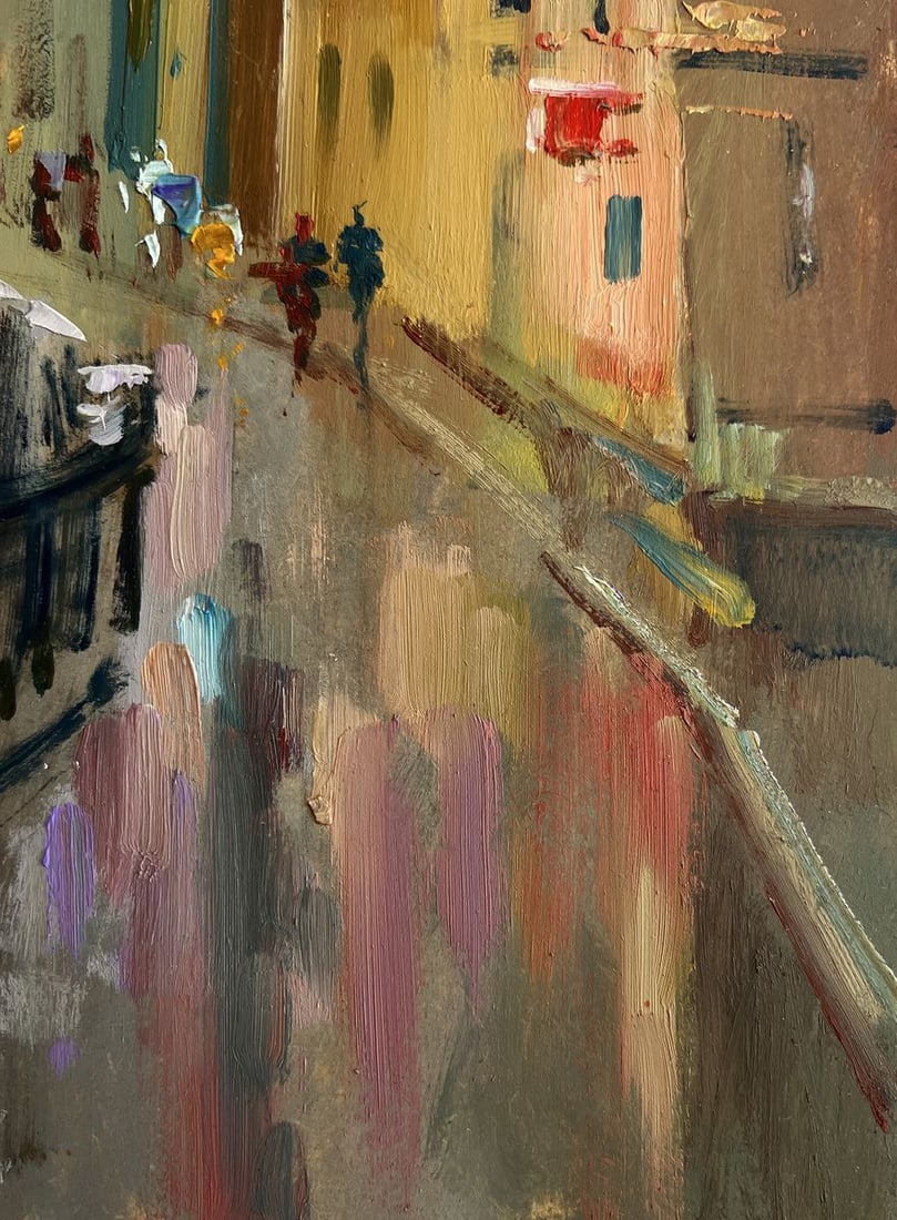 Oil painting The heart of the city above the river Yuriy Suprunchuk - 9