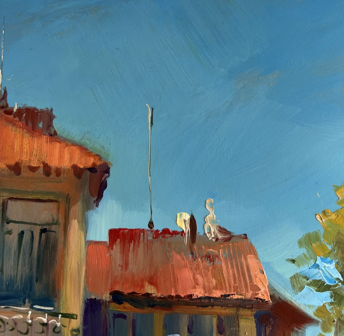 Oil painting Warm wind on the streets Yuriy Suprunchuk - 5
