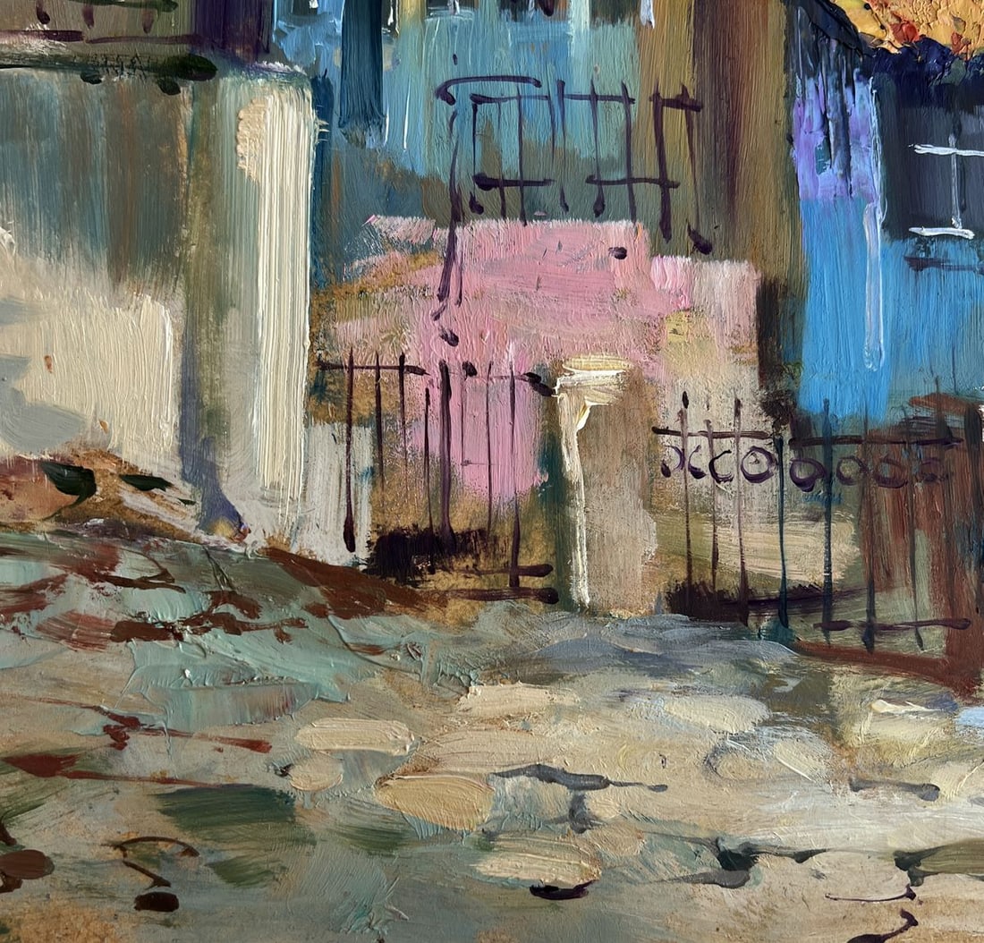 Oil painting Warm wind on the streets Yuriy Suprunchuk - 8