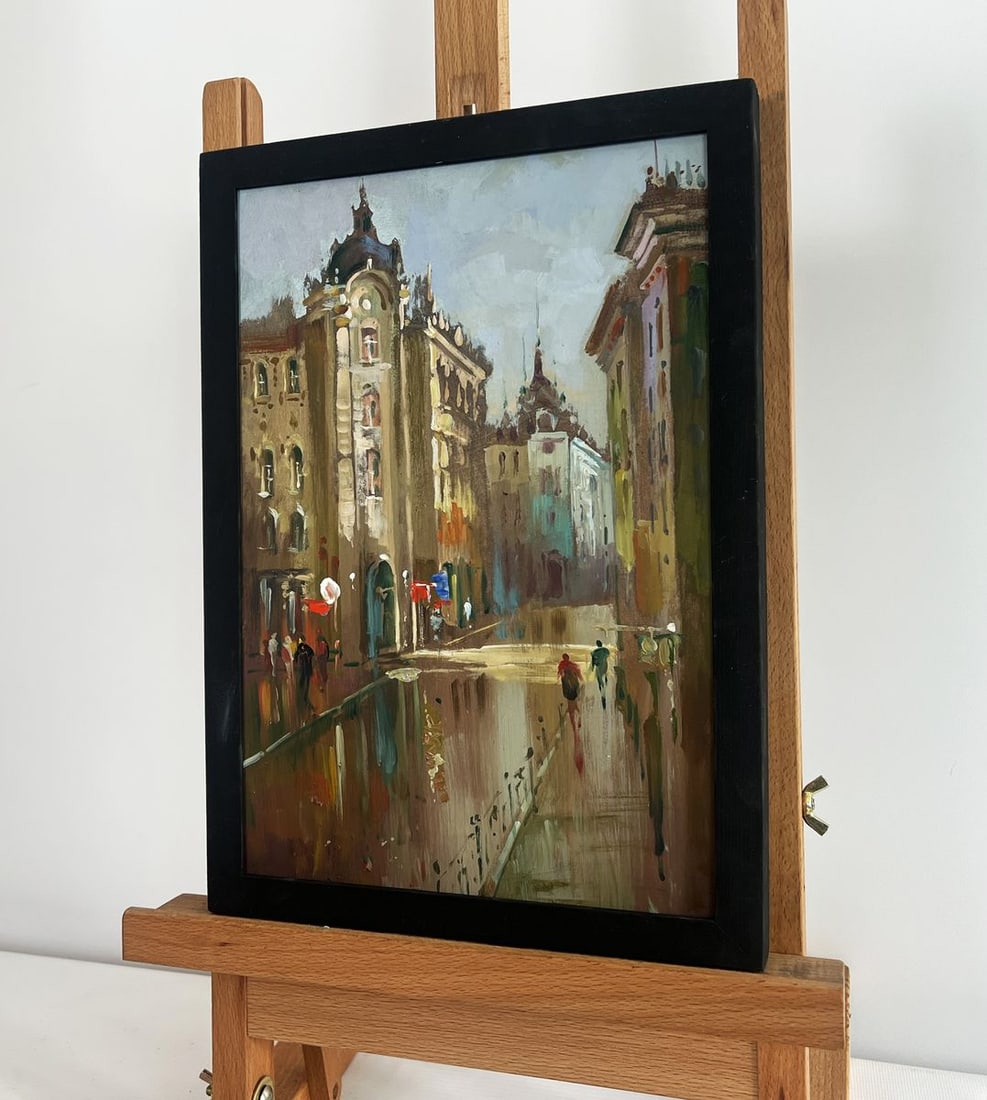 Oil painting A quiet corner of the old town Yuriy Suprunchuk - 2