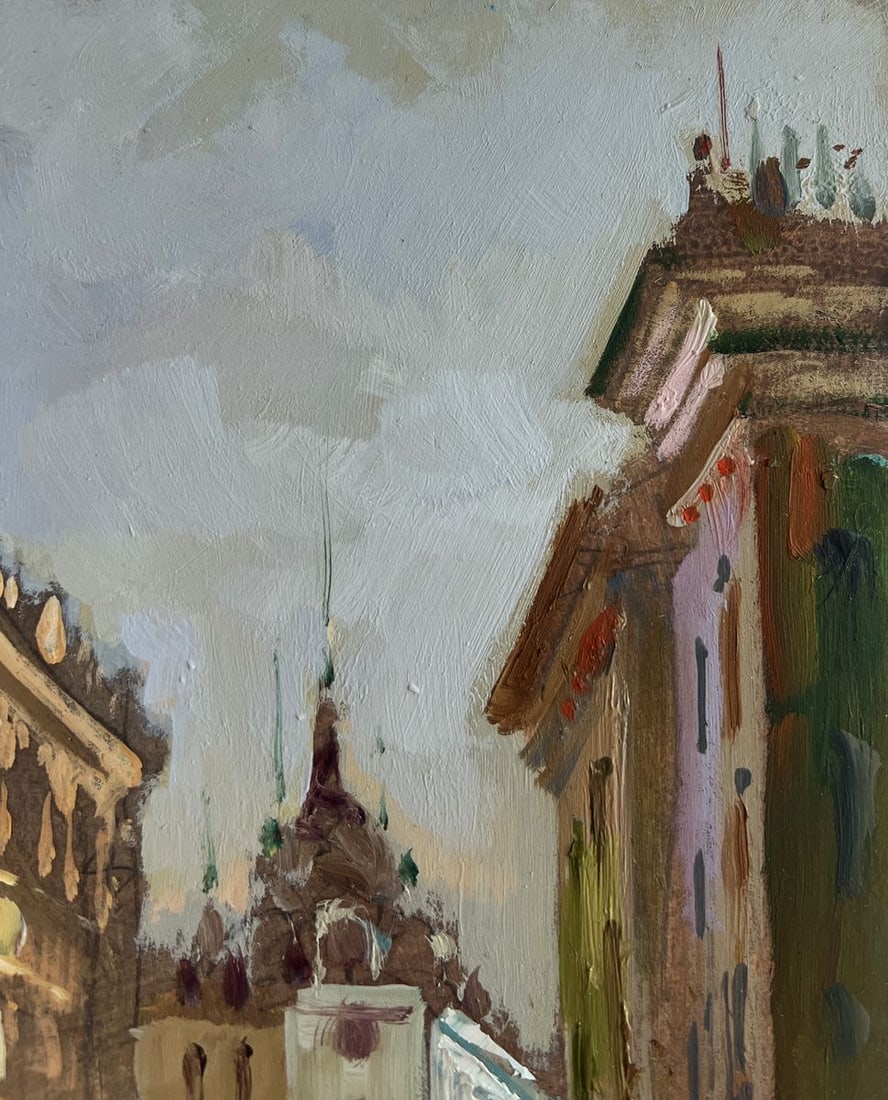 Oil painting A quiet corner of the old town Yuriy Suprunchuk - 4
