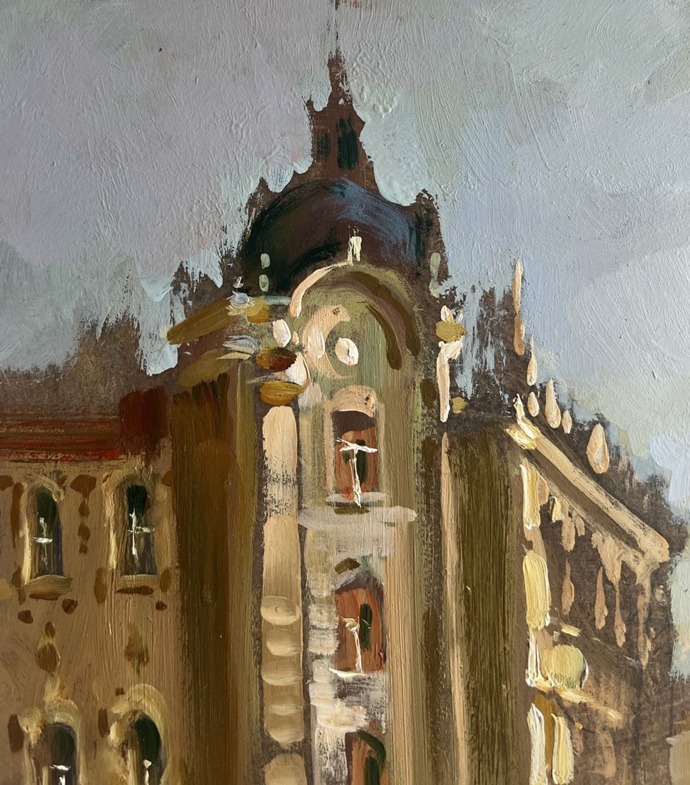 Oil painting A quiet corner of the old town Yuriy Suprunchuk - 5
