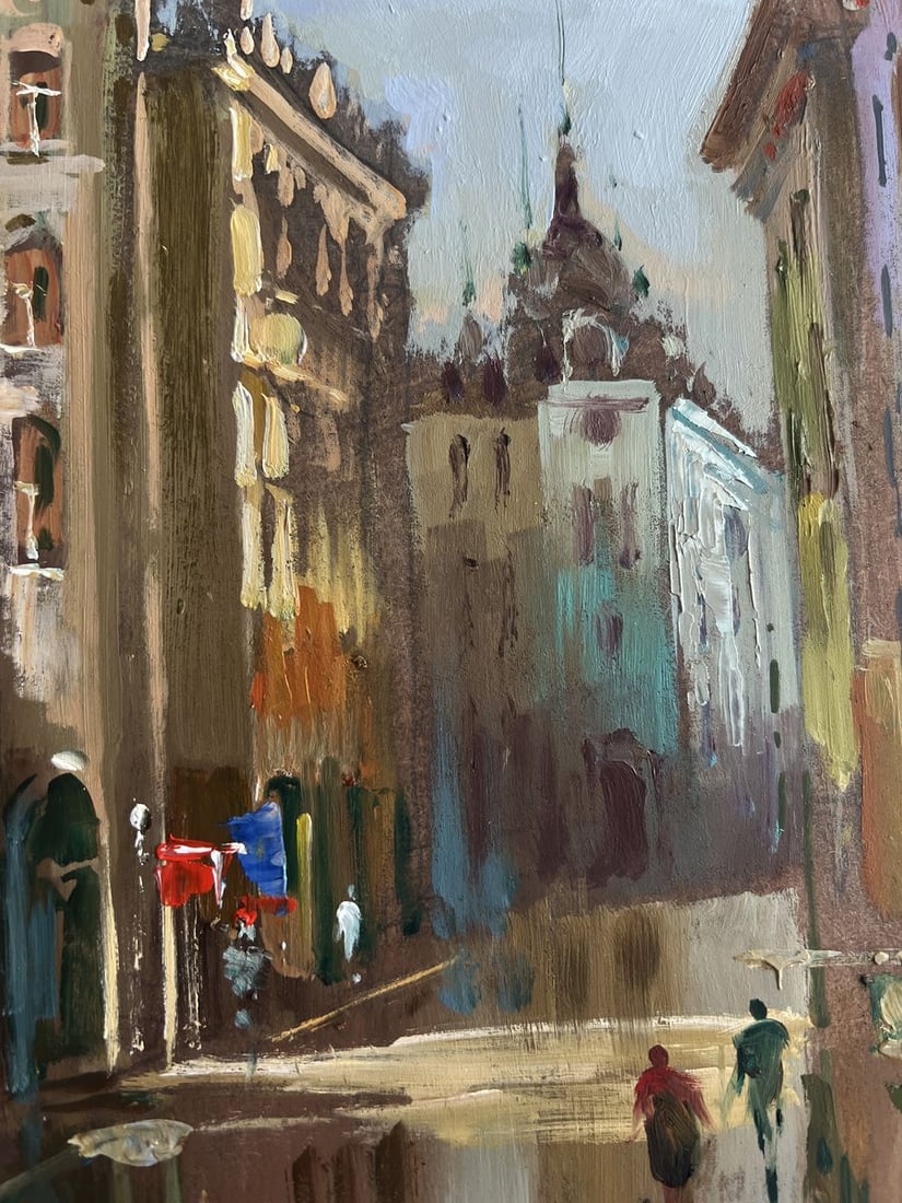 Oil painting A quiet corner of the old town Yuriy Suprunchuk - 6