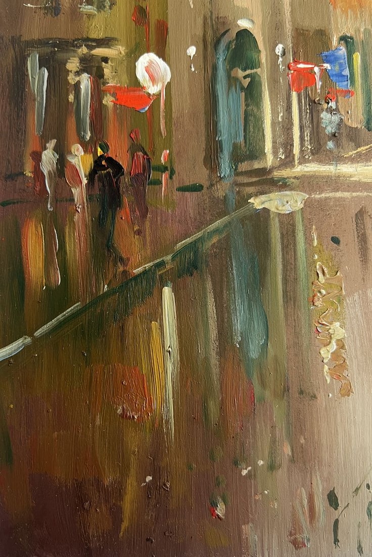 Oil painting A quiet corner of the old town Yuriy Suprunchuk - 7