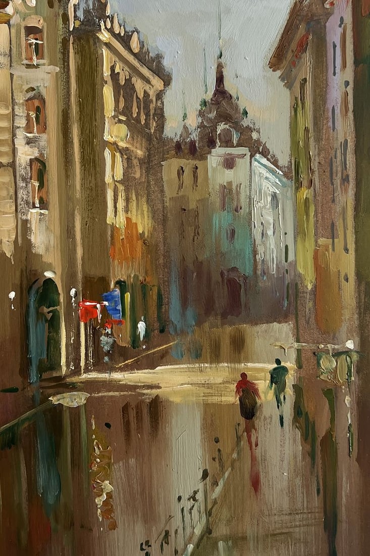 Oil painting A quiet corner of the old town Yuriy Suprunchuk - 8