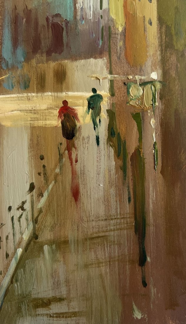 Oil painting A quiet corner of the old town Yuriy Suprunchuk - 9