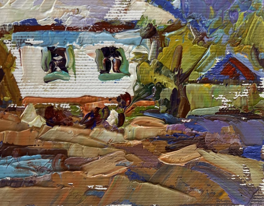 Oil painting Spring days in the village Alex Kalenyuk - 4