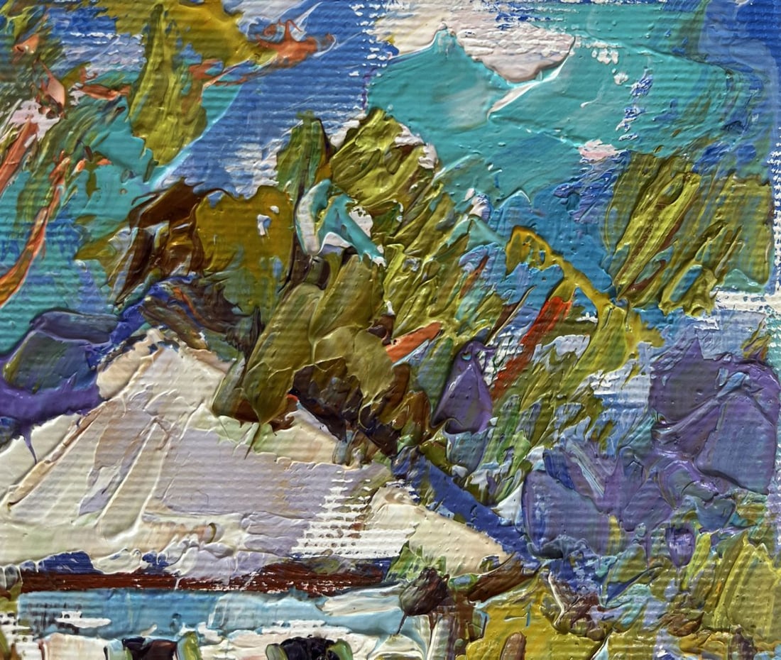 Oil painting Spring days in the village Alex Kalenyuk - 5