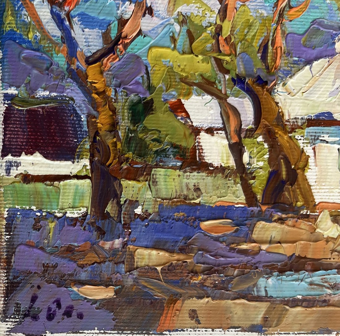 Oil painting Spring days in the village Alex Kalenyuk - 7