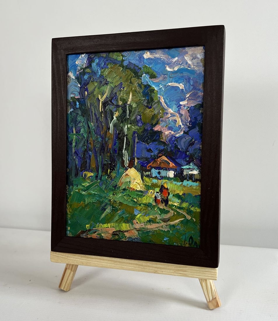 Oil painting House near the forest Alex Kalenyuk - 2
