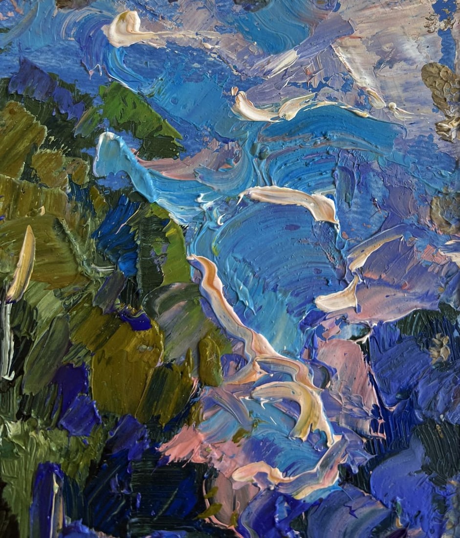 Oil painting House near the forest Alex Kalenyuk - 4