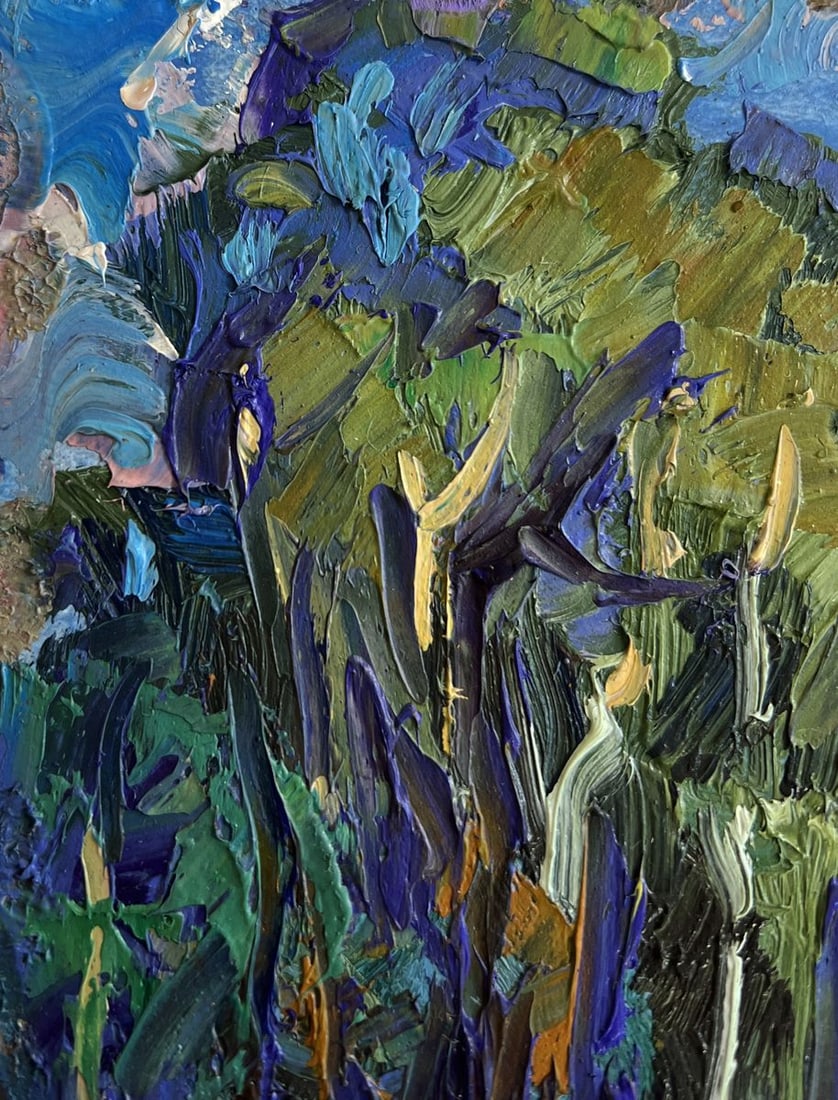 Oil painting House near the forest Alex Kalenyuk - 5