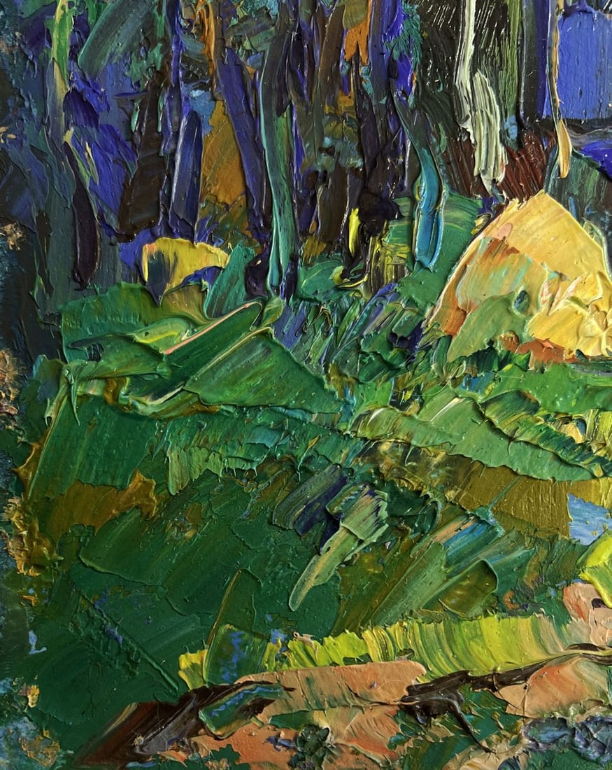 Oil painting House near the forest Alex Kalenyuk - 6