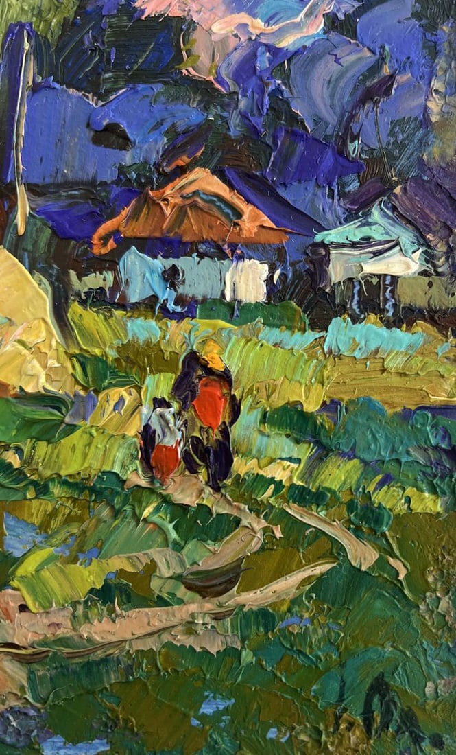 Oil painting House near the forest Alex Kalenyuk - 7