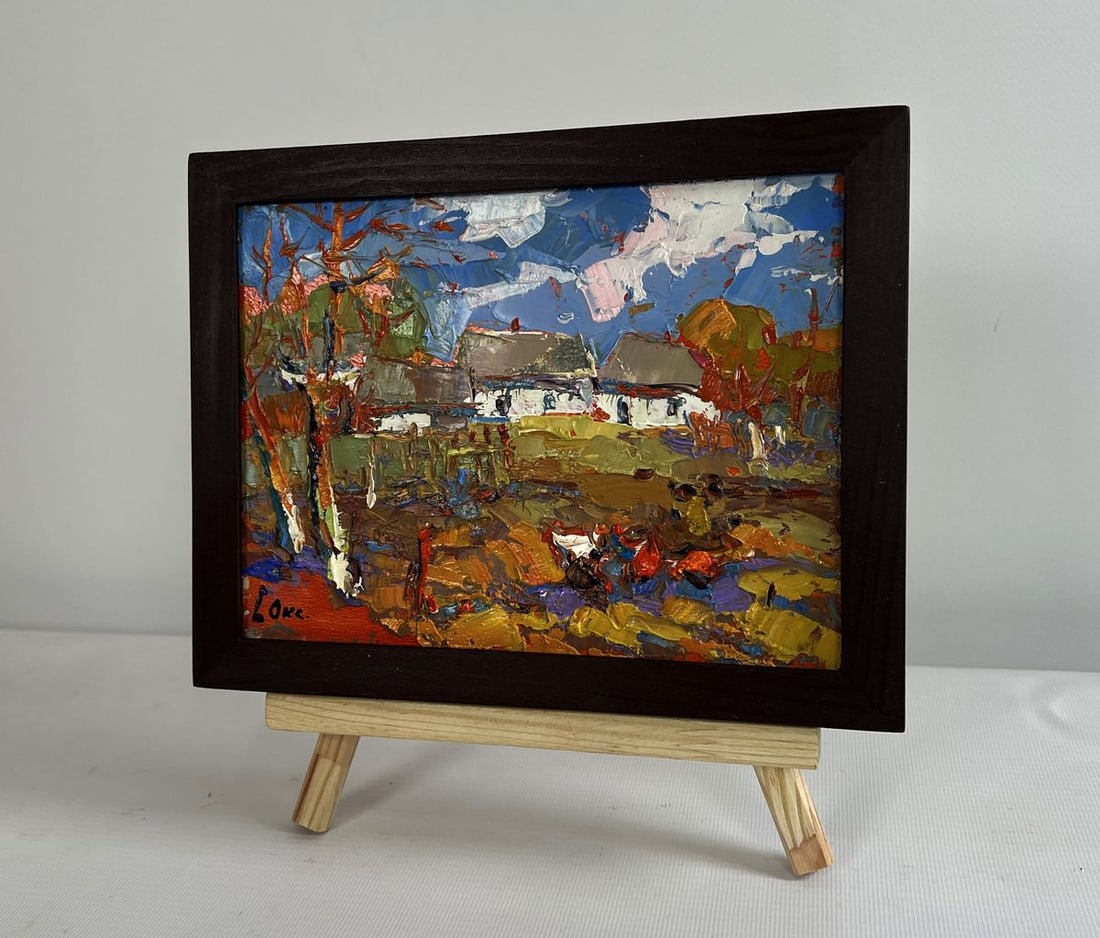 Oil painting Autumn golden time Oksana Kalenyuk - 2