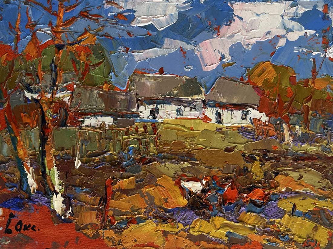 Oil painting Autumn golden time Oksana Kalenyuk - 3