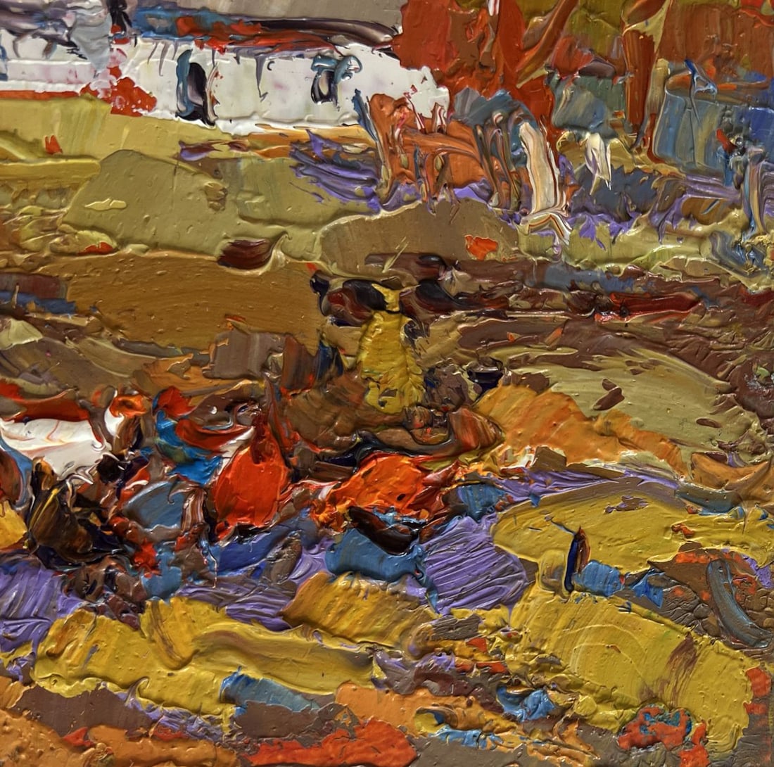 Oil painting Autumn golden time Oksana Kalenyuk - 4