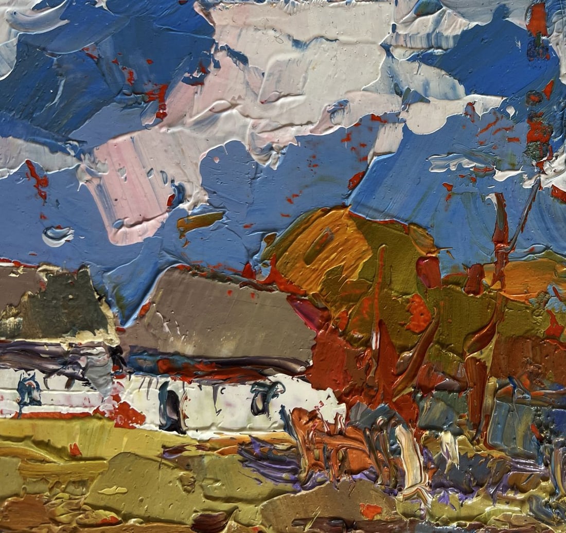 Oil painting Autumn golden time Oksana Kalenyuk - 5