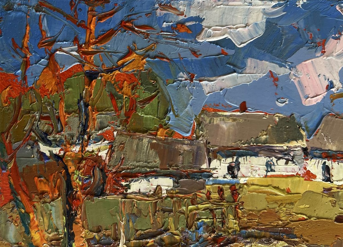 Oil painting Autumn golden time Oksana Kalenyuk - 6