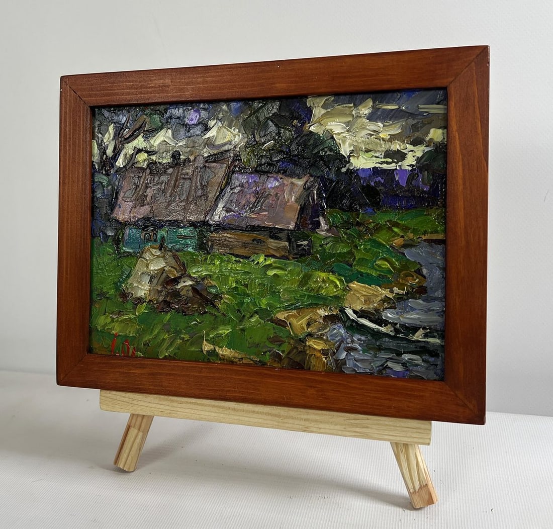 Oil painting Evening cold breeze Alex Kalenyuk - 2