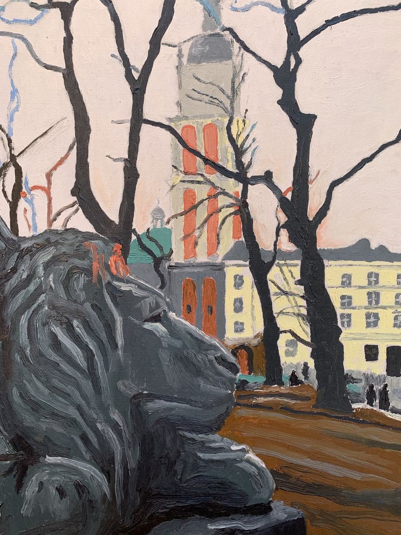 Oil painting Town Square Oleksandr Gukalov - 10