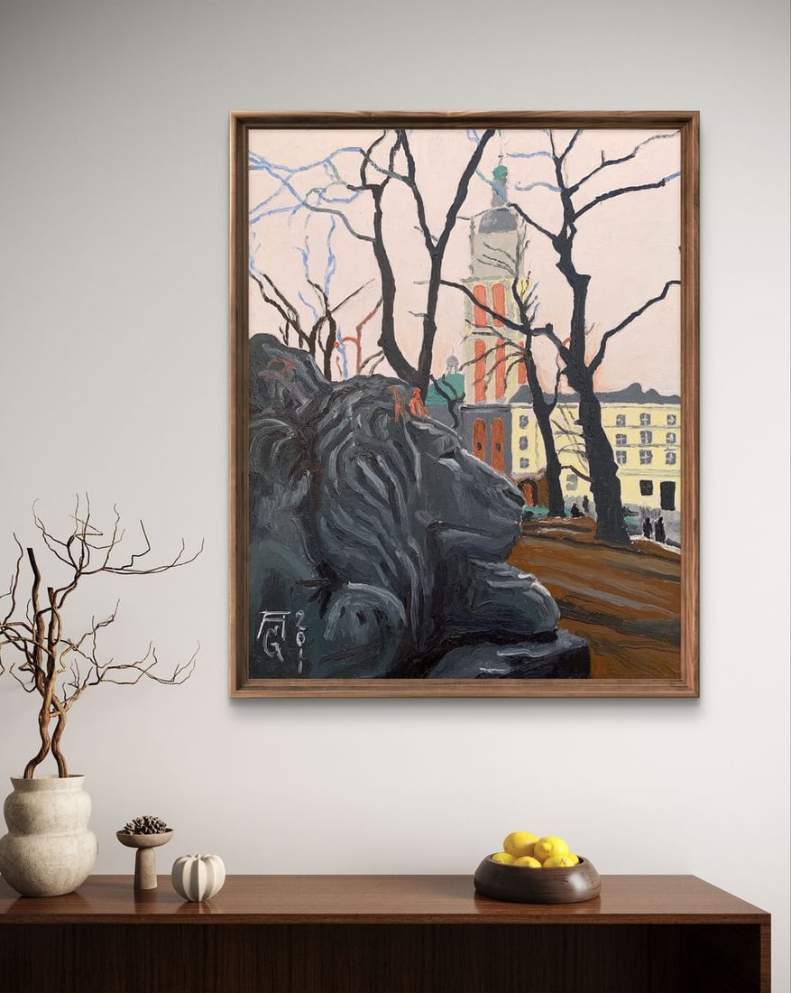 Oil painting Town Square Oleksandr Gukalov - 2
