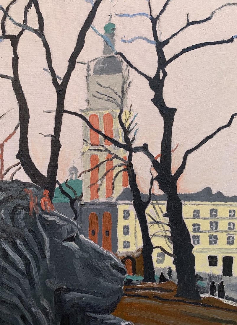 Oil painting Town Square Oleksandr Gukalov - 5