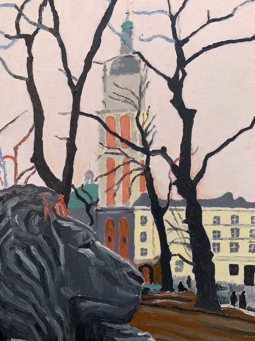Oil painting Town Square Oleksandr Gukalov - 6