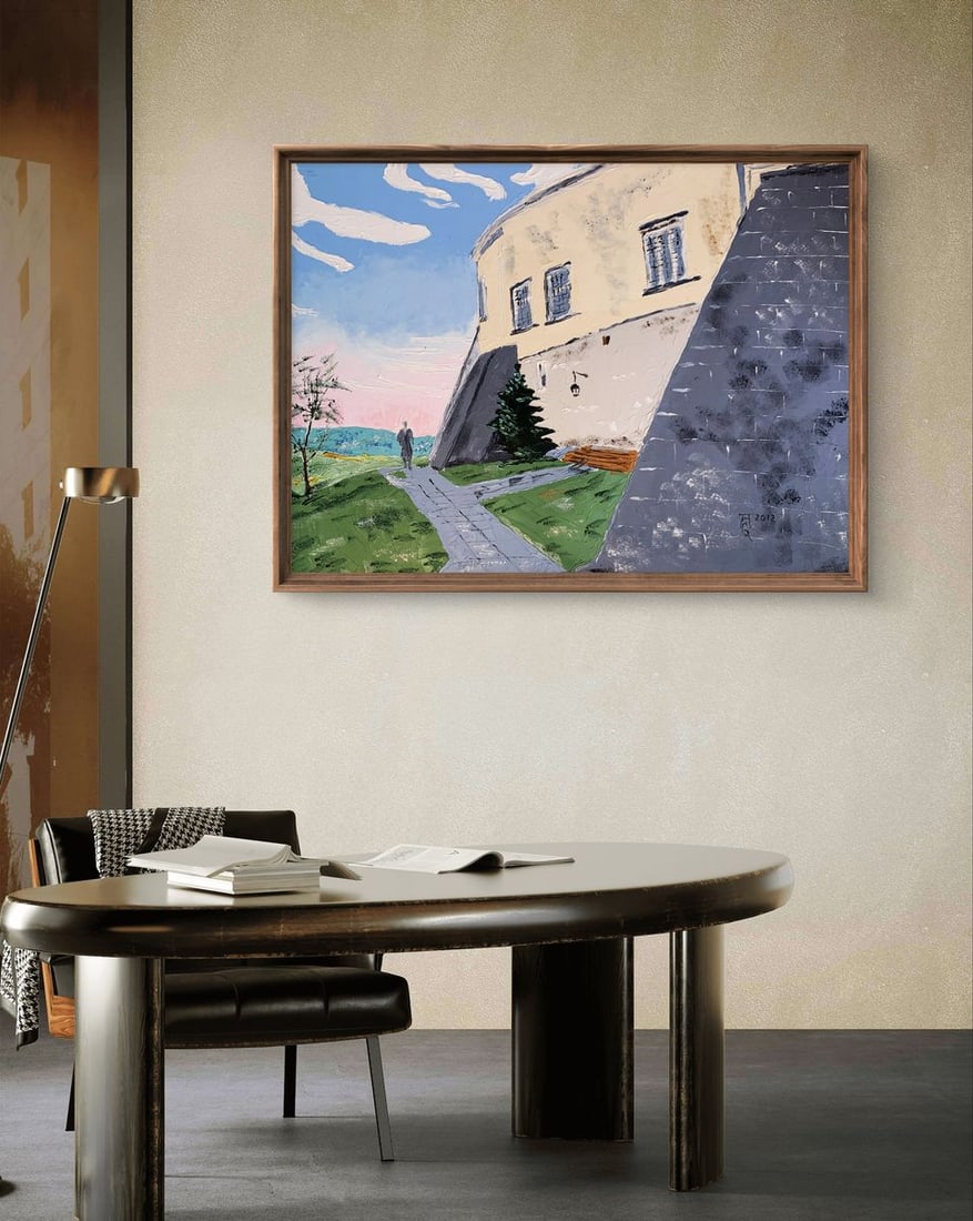 Oil painting Next to the penthouse Oleksandr Gukalov - 3