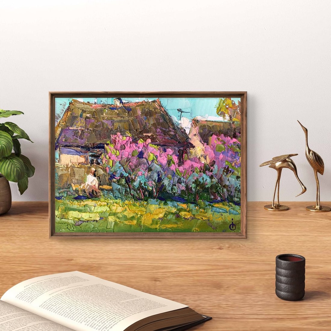 Oil painting Blooming garden Oksana Kalenyuk - 2