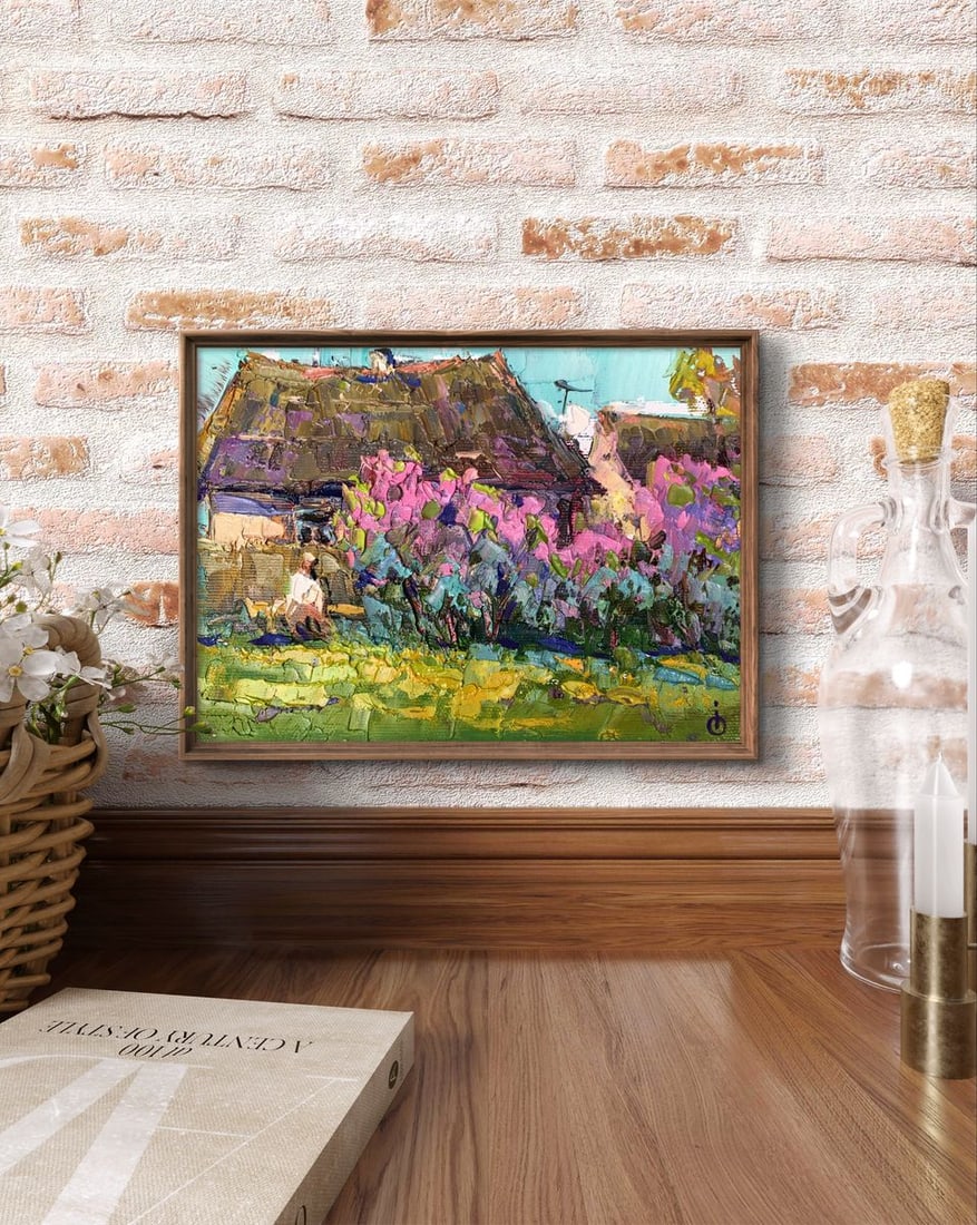 Oil painting Blooming garden Oksana Kalenyuk - 3