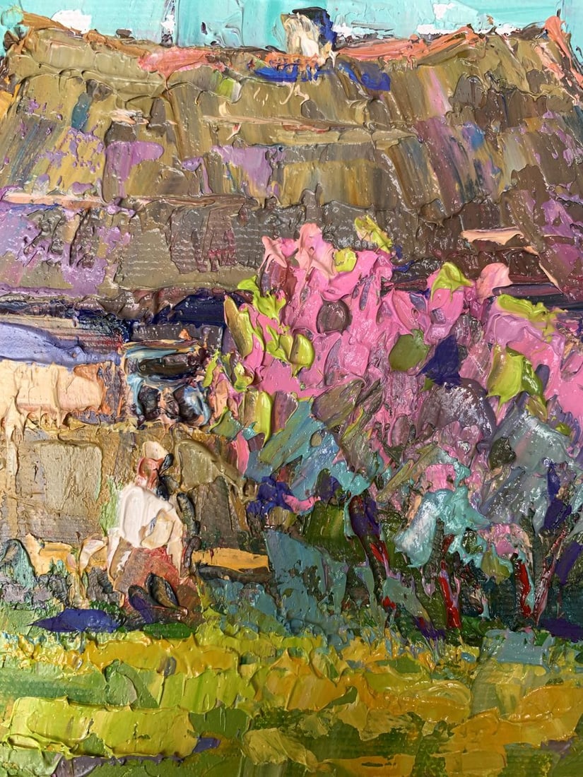 Oil painting Blooming garden Oksana Kalenyuk - 4